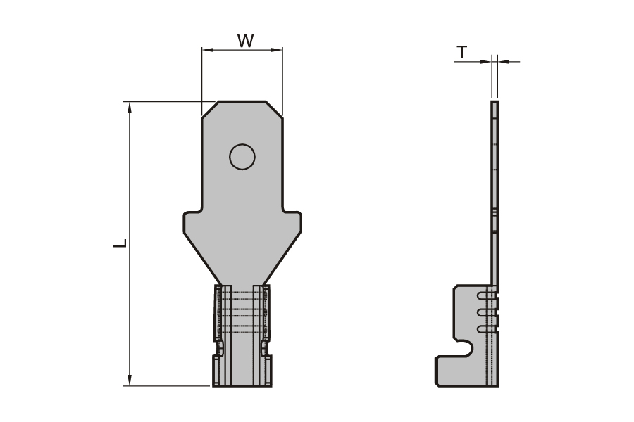 Spring Plug Copper Male Desconnector